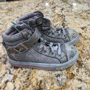 Skechers high top twinkle toes shoes